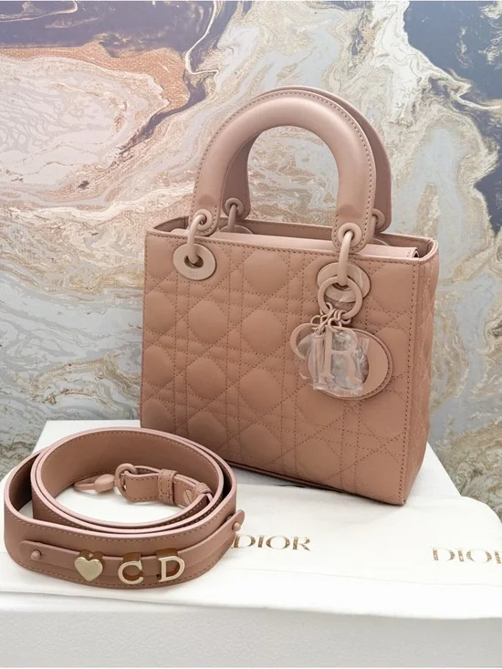 New! Christian Dior Medium  Ultra Matte Calfskin Cannage Lady Dior Bag - Picture 3 of 16